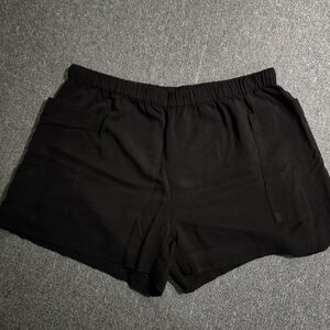Old Navy Black High-Waist Elastic Pull-On Shorts